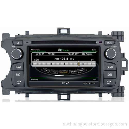Ouchuangbo audio GPS radio for S100 Toyota Yaris 2012